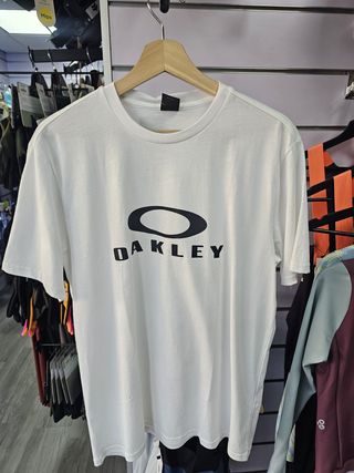 Camiseta Oakley Blanca Logo Grande