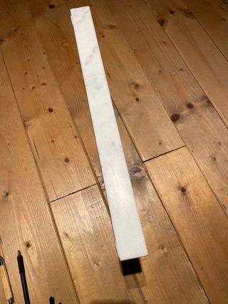 Porta oggetti scrivania marmo bianco