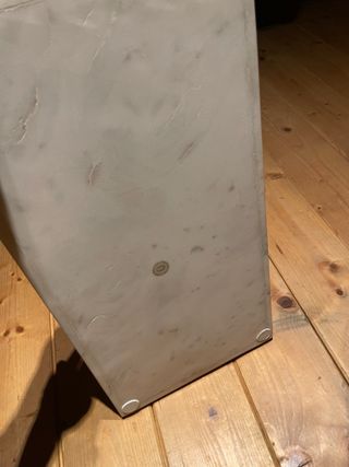 Porta oggetti scrivania marmo bianco