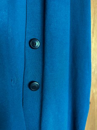 Chaleco Leño Mujer Talla M Azul Verdoso Nuevo