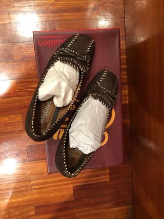 Zapatos Lolablue piel marrón T.37