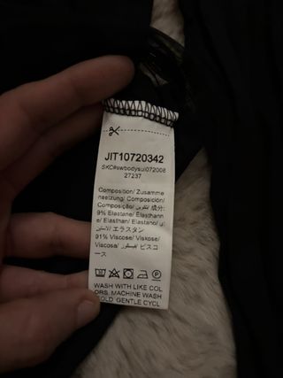 Body negro SHEIN con detalles transparentes