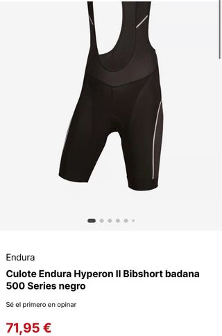 Culote Endura Hyperon II Badana 500 Serie
