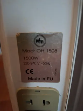 Radiador eléctrico HJM blanco