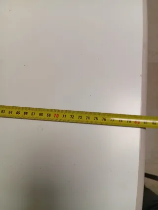 Mesa de cocina extensible blanca