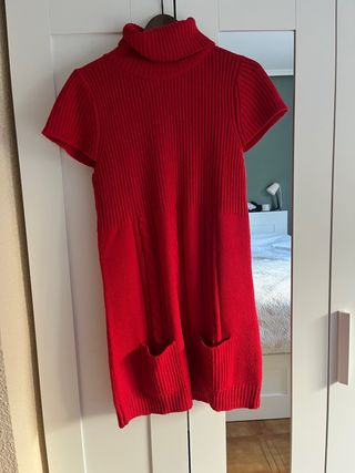 Vestido rojo invierno T44