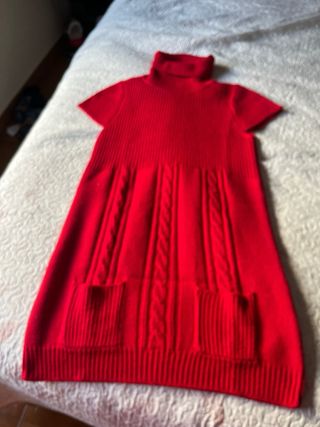 Vestido rojo invierno T44