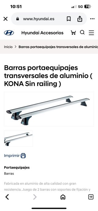 Baca + Baúl Portaobjetos Hyundai Nuevo