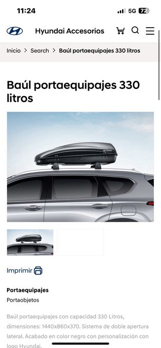 Baca + Baúl Portaobjetos Hyundai Nuevo