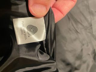 Giubbino in pura lana vergine certificata nero