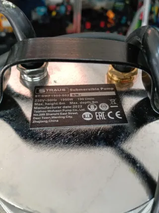 Pompa sommersa 1950W 230V/50Hz