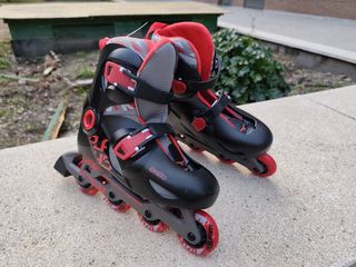 Patines en línea Oxelo negros y rojos