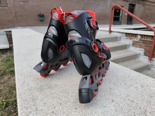 Patines en línea Oxelo negros y rojos