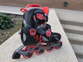 Patines en línea Oxelo negros y rojos