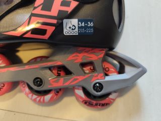 Patines en línea Oxelo negros y rojos