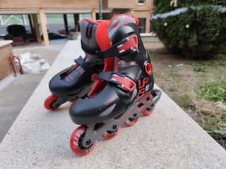 Patines en línea Oxelo negros y rojos