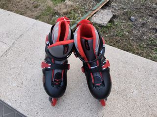 Patines en línea Oxelo negros y rojos