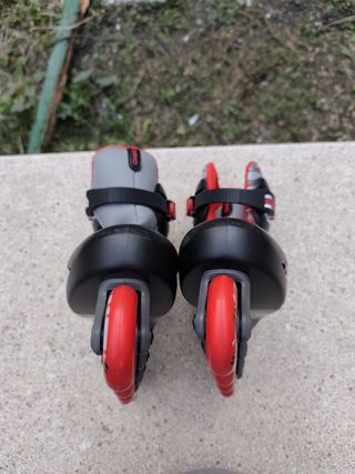 Patines en línea Oxelo negros y rojos