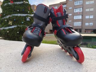 Patines en línea Oxelo negros y rojos
