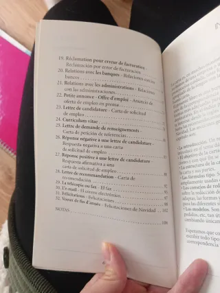Escribir cartas en frances
