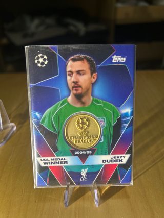 Tarjeta Jerzy Dudek UCL 2004/05 Topps