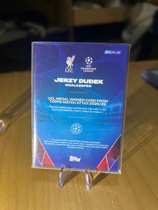 Tarjeta Jerzy Dudek UCL 2004/05 Topps