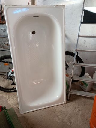 Bañera blanca acrílica