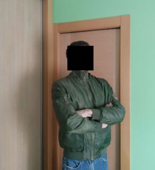 Chaqueta Bomber Verde Talla M/L Nueva