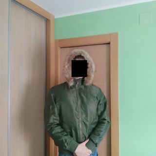 Chaqueta Bomber Verde Talla M/L Nueva