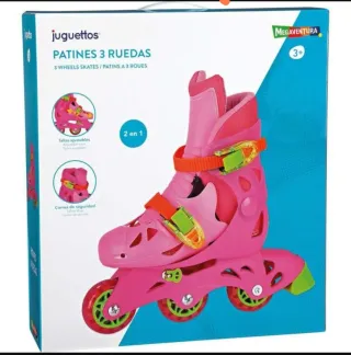 Patines en línea rosas talla 29-32