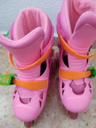 Patines en línea rosas talla 29-32