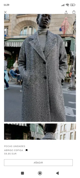 Abrigo Zara Talla xs Nuevo con etiqueta. Da talla