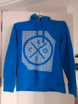 Sudadera con capucha azul