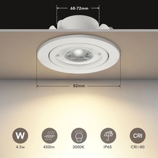 Foco LED da Incasso OREiN IP65 Bagno/Doccia