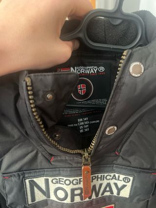 Chaqueta Geographical Norway Negra talla de 14 año