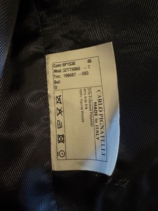 Abito completo cerimonia uomo 46 Carlo Pignatelli