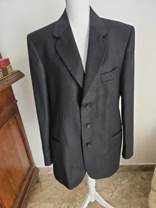 Giacca uomo lana grigio scuro Italia