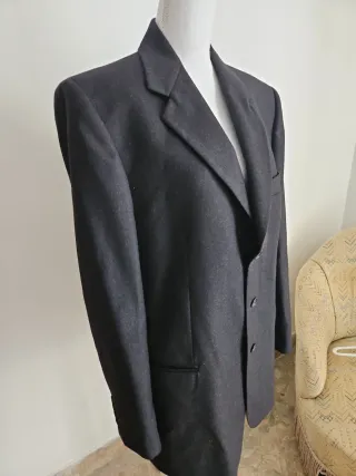 Giacca uomo lana grigio scuro Italia