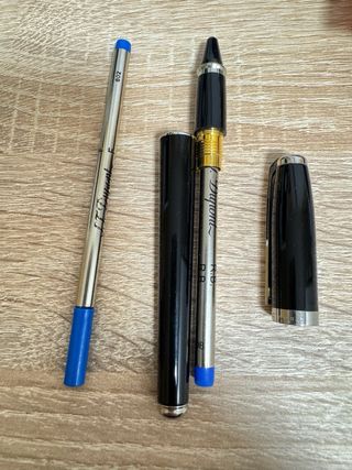 Bolígrafo S.T.Dupont Negro con 2 recambios