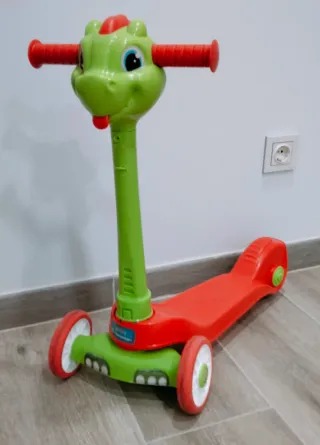 Patinete infantil 3 ruedas diseño dinosaurio