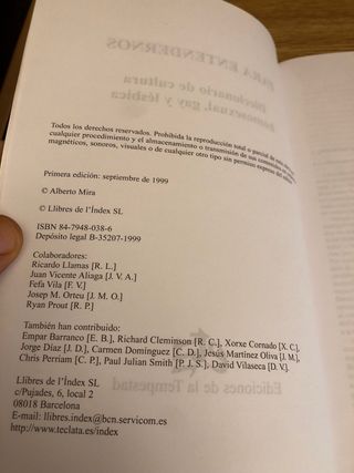 Diccionario de cultura homosexual, gay y lésbica