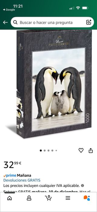 Puzzle clásico de 1000 Piezas. Precintado