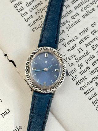 Reloj Lip Plata Ovalado Mujer Vintage