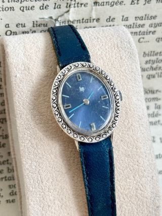 Reloj Lip Plata Ovalado Mujer Vintage