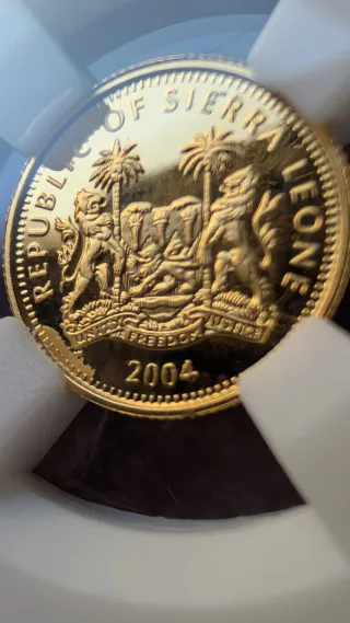 Moneda Oro 24k Pres. Mandela 1994-1999
