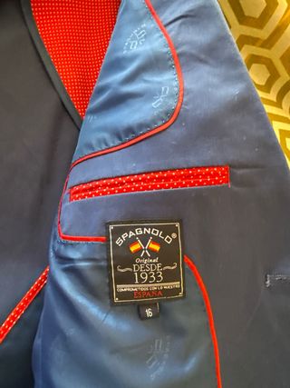 Chaqueta Americana SPAGNOLO Azul Talla S