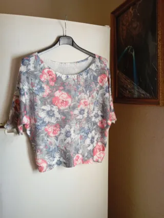 Blusa floral talla única