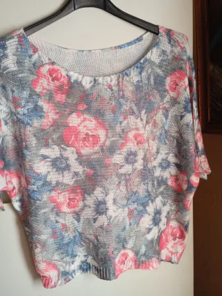 Blusa floral talla única