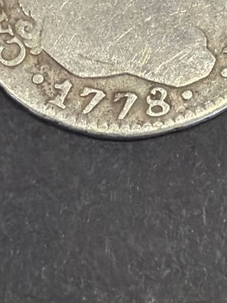 Moneda Antigua 1778 Carlos III Plata