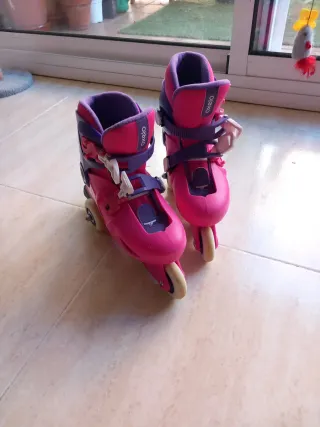 Patines Oxelo Rosas y Morados (talla 30-32)
